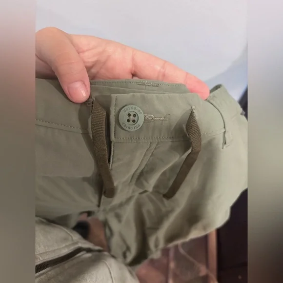 REI Mens Hiking Lightweight Hiking Pants Olive Green Grey Outdoor Durable - Picture 5 of 7